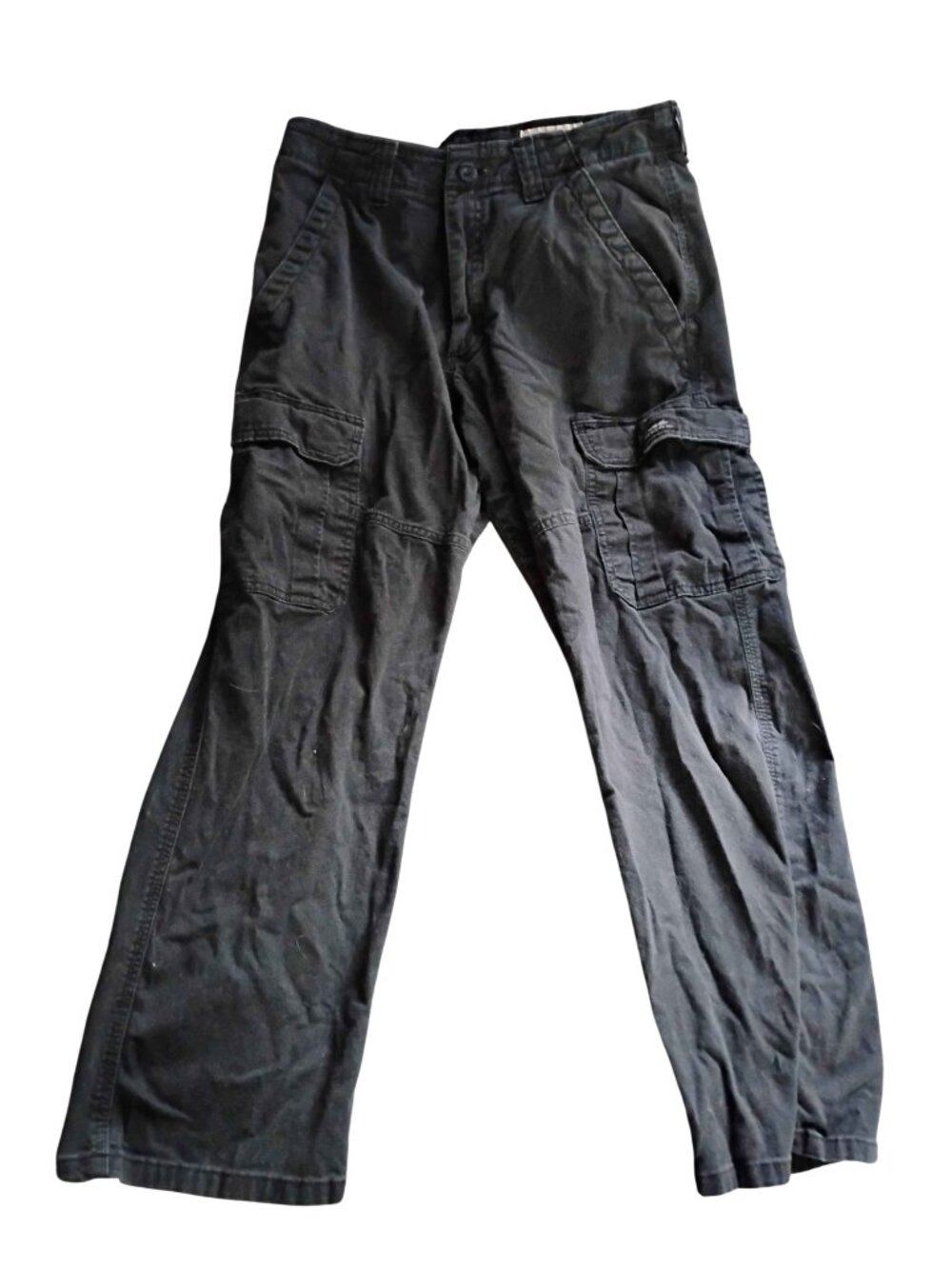 Black Wrangler Cargo Pants Relaxed Fit